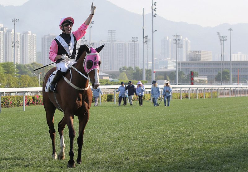 Beauty Only (Holy Roman Emperor) winning the G2 Chairman's Trophy at Sha Tin