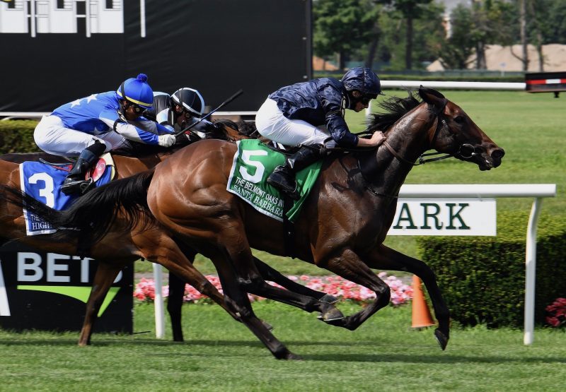Santa Barbara (Camelot) wins The Belmont Oaks at Belmont