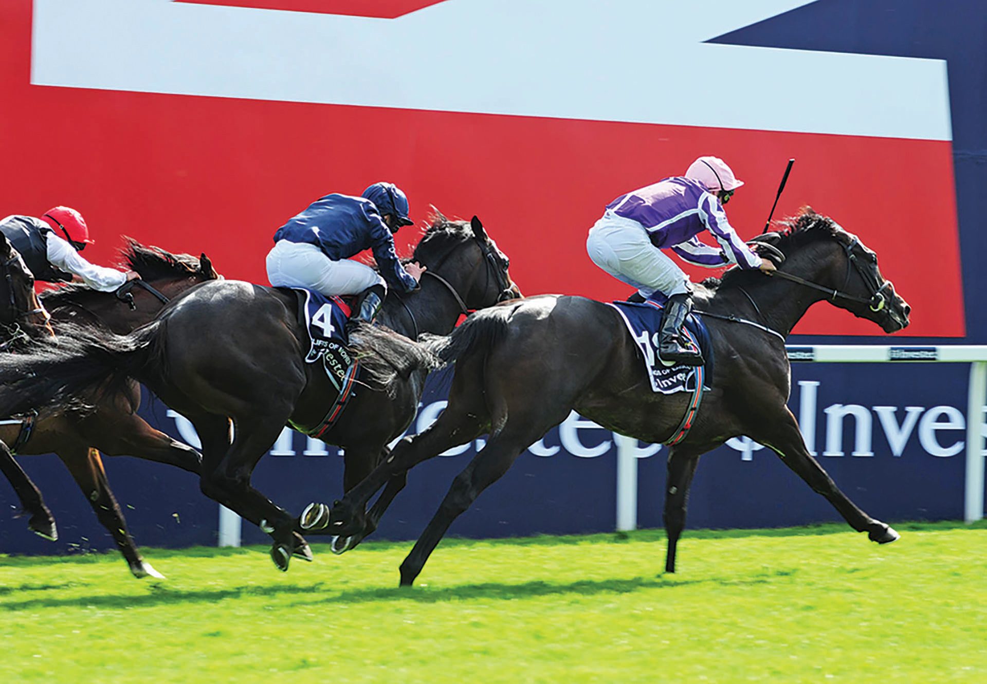 Wings Of Eagles (Pour Moi) winning the G1 Epsom Derby at Epsom