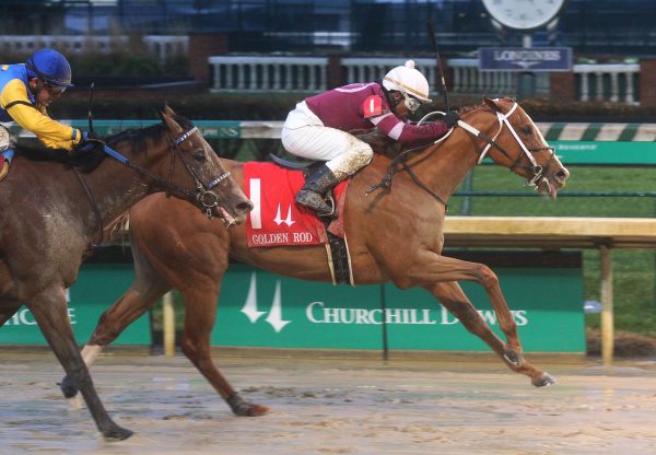 Finite (Munnings) Winning G2 Golden Rod Stakes at Churchill Downs