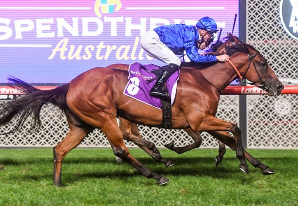 Hellfest (Fastnet Rock) winning the Gr.3 Typohoon Tracy at Moonee Valley