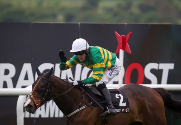 Jezki (Milan) winning the G1 Racing Post Champion Hurdle at Punchestown