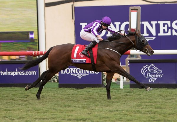 Mendelssohn winning the G1 Breeders Cup Juvenile Turf