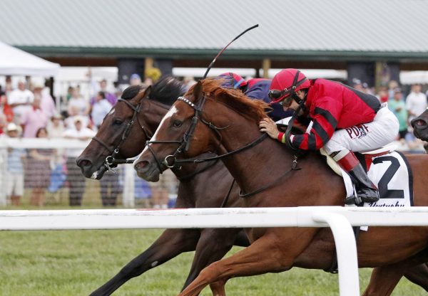 Proforma (Munnings) winning the G3 Kentucky Downs Turf Sprint