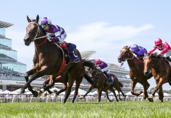 Riff Rocket (American Pharoah) wins the CS Hayes Stakes at Flemington