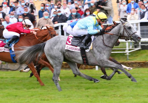 Silver Lining (Caravaggio) Winning At Clairefontaine