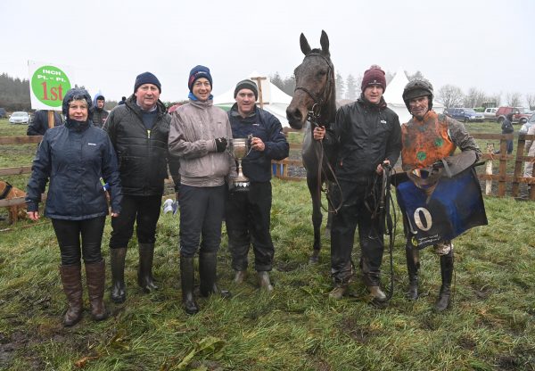 Spinningayarn (Order Of St George) after winning at Inch point-to-point