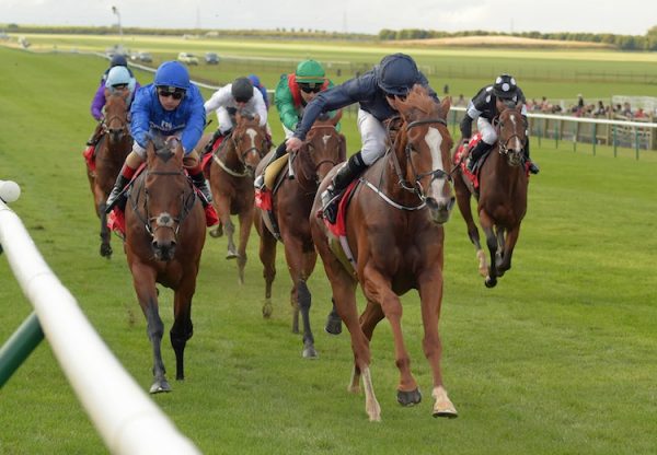 Alice Springs (Galile) winning the G1 Sun Chariot Stakes at Newmarket