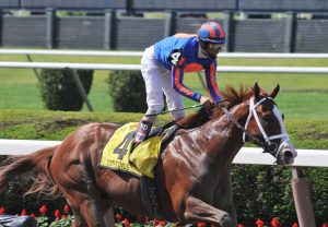 Munnings winning the Woody Stephens